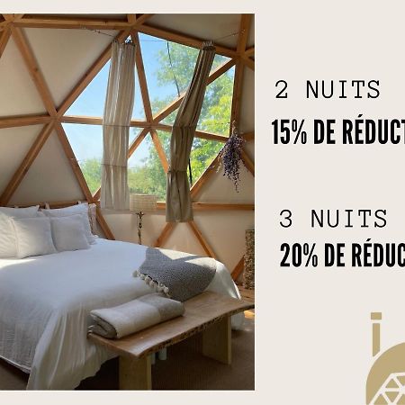 Dome Insolite Lichen Jacuzzi Et Petits-Dejeuners Inclus Gondrin Bagian luar foto