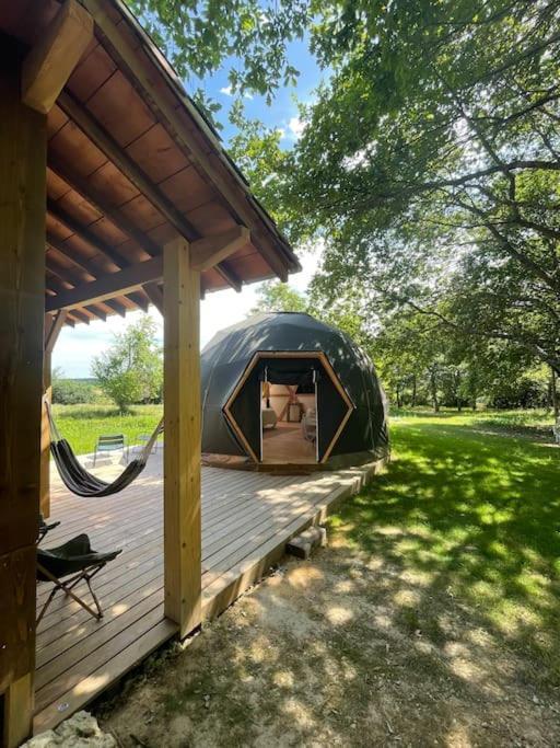 Dome Insolite Lichen Jacuzzi Et Petits-Dejeuners Inclus Gondrin Bagian luar foto